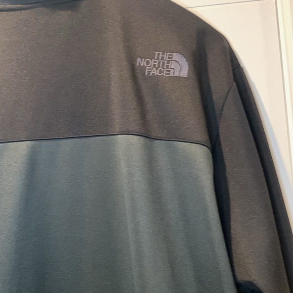 The North Face Zip up Track Jacket XXL Black and Dark Olive - Picture 4 of 6